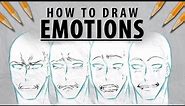 How to draw Emotions & Facial Expressions | Tutorial | DrawlikeaSir