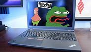 Replacing My Laptop's Boot Logo With Memes (Thinkpad W541)