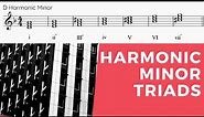 Harmonic Minor Triads Explained + Roman Numeral Figuring | Four Part Harmony Tutorial #12