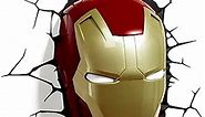 3DLightFX Marvel Avengers Iron Man Mask 3D Deco Light