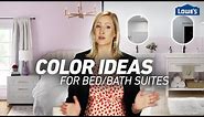 4 Bold Color Combos for Bed + Bath Suites /// Lowe's Design Basics