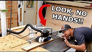 Table Saw Upgrades - New extension wing and Router / Table saw Power Feeder install!