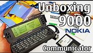 Nokia 9000 Communicator Unboxing 4K with all original accessories RAE-1N B review