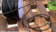 2MM Black Round Leather Cords, DIY Crafts, Jewelry Cording