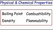 Physical vs Chemical Properties