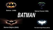 Evolution of Batman Movies Opening Intro! (1989 - 2012)
