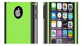 ImpactStrong iPhone 7/8 Case, Ultra Protective Case with Built-in Clear Screen Protector Full Body Cover for iPhone 7 2016 /iPhone 8 2017 (Lime Green)