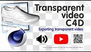 C4D transparent video