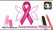 How to Draw an Awareness Ribbon | Breast Cancer