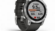 Garmin 佳明  Fenix 7 運動手錶 銀色銀殼配石墨色矽膠錶帶 010-02540-05 香港行貨 | 友和 YOHO