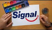 How to draw the Signal logo