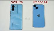 Vivo V29 Pro vs Apple iPhone 14 SpeedTest and Camera Comparison