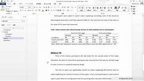 Formatting tables and figures in your research paper