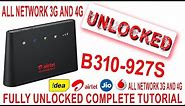how to unlock airtel/huawei B310-927s fully and complete guide