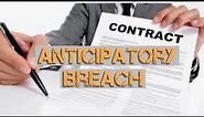 Anticipatory Breach Explained 561.418.2779 #contracts #breachofcontract
