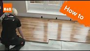 How to lay flooring part 3: laying locking laminate