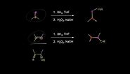 Hydroboration-oxidation | Alkenes and Alkynes | Organic chemistry | Khan Academy