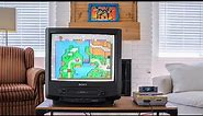Testing out a Sony Trinitron 20" CRT TV with VCR (Made in 1996)