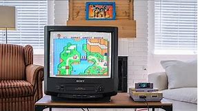 Testing out a Sony Trinitron 20" CRT TV with VCR (Made in 1996)