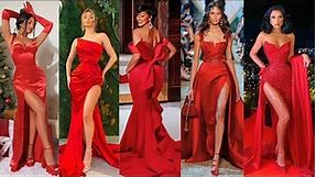 ELEGANT RED DRESSES || LONG RED DRESSES || RED GOWN || PROM DRESSES
