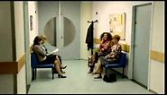 Crazy women laughing very loud in hospital