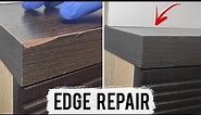 FURNITURE CORNER REPAIR | How to fix a damaged edge on chipboard furniture