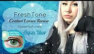 🐳😱(REVIEW)FreshTone Aqua Blue Contact lenses SuperNaturals🐳