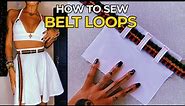 How To Sew Belt Loops #DIYSewing