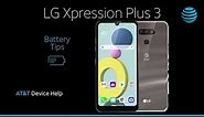 Learn about Battery life of the LG Xpression Plus 3 | AT&T Wireless