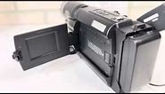 Demonstrating a JVC GR-AXM230U Compact VHS Camcorder ￼