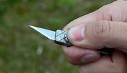 Hamans Titanium Utility Knife Mini Pocket Size EDC Knife
