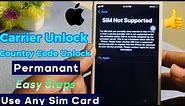 How to unlock iphone carrier for free || Use Any sim card in iphone