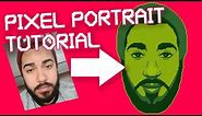 How to draw a face in pixel art - Pixel art tutorial - Miguel
