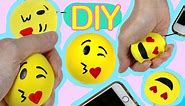 Squishy foam and Stress ball emoji with a balloon | Easy DIY Crafts