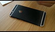 How to apply / install black carbon fiber skin for iPhone 6 Plus by yourself
