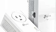 TP-Link Powerline Wi-Fi Extender (TL-WPA7617KIT) - AV1000 Powerline Ethernet Adapter with AC1200 Dual Band Wi-Fi, Gigabit Port, Passthrough, OneMesh, Ethernet Over Power, Plug & Play,White