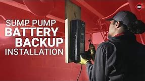 Sump Pump Battery Backup Installation Time Lapse | Pump Sentry 822PS