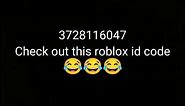 FUNNY ROBLOX ID CODE #shorts