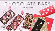 3 DIY CHOCOLATE BARS + Packaging for Valentine's Day 🍫🍫🍫💖😍 | HONEYSUCKLE