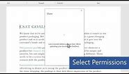 Share your document in Microsoft Word