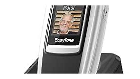 Easyfone T300 4G Easy-to-Use Flip Cell Phone, Big Buttons, Clear & Loud Sound, Hearing aid Compatible, SOS Button, SIM Card Included, Big Battery with an Easy Charging Dock (Black)