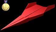 How to make a Paper Plane - World‘s Best Paper Airplane jet - origami paper planes