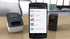 Free Brother iPrint&Label App to easily print labels from your smartphone or tablet