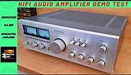 KENWOOD KA 801 | Integrated Amplifier Audio Demo Test 2022
