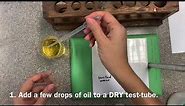 Ethanol emulsion test for fats
