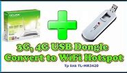 3G 4G Dongle Convert to wifi