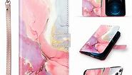 iphone 14 marble wallet case