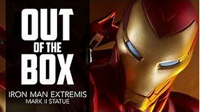 Iron Man Extremis Mark II Statue Unboxing