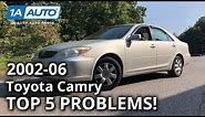 Top 5 Problems Toyota Camry Sedan XV30 5th Generation 2002-06