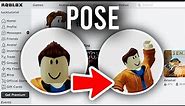 How To Pose In Roblox Profile Picture | Change Pose In Roblox Profile